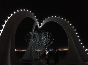 what makes your heart sing? write it down and pin it on the slowly revolving heart. beautiful.